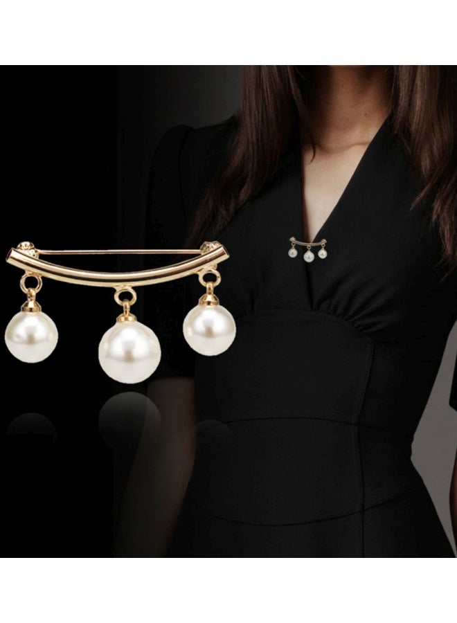 Generic - Pearl Dangle Brooch Pin - Image 1