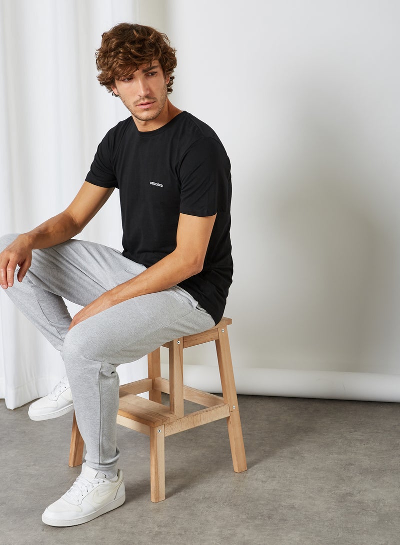 DEDICATED - Joggers Lund Dedicated Logo Grey Melange Grey Melange - Image 1