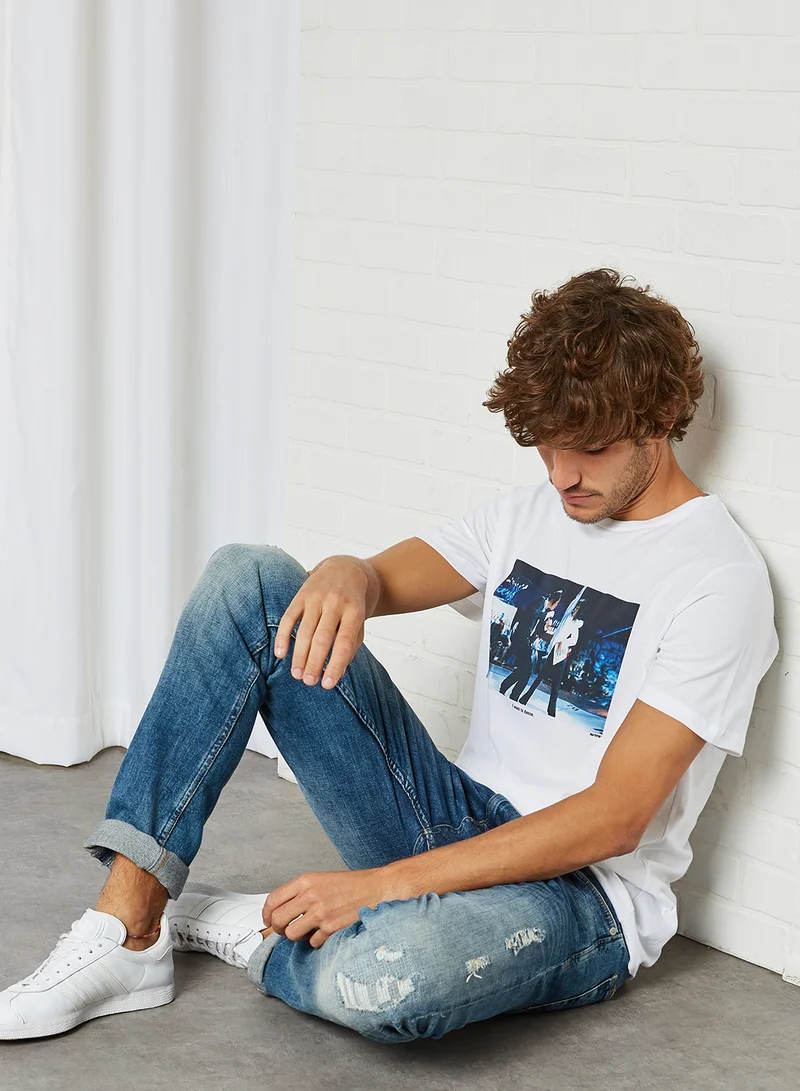 DEDICATED T-shirt Stockholm I Want To Dance White
