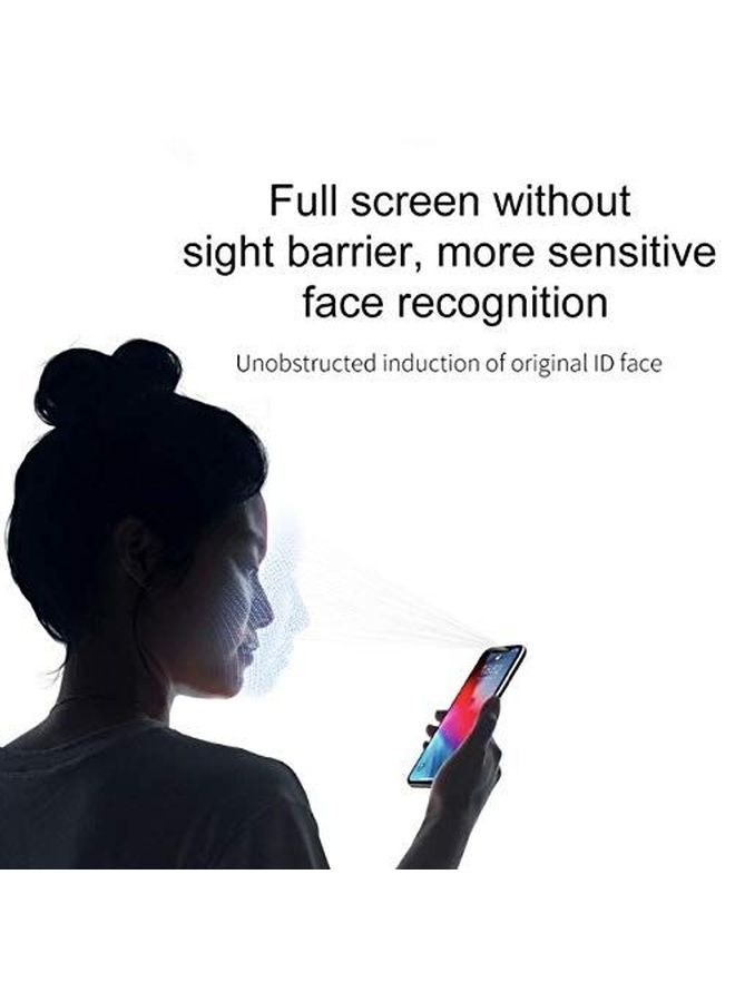 كينج ستور واقٍ للشاشة من الزجاج المقوى لهاتف أبل آيفون XS ماكس شفاف/ أسود - Image 3