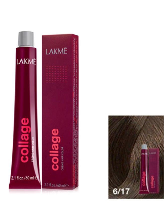 LAKME - Collage Hair Colour 6/17 Blue Ash Dark Blonde 60ml - Image 1