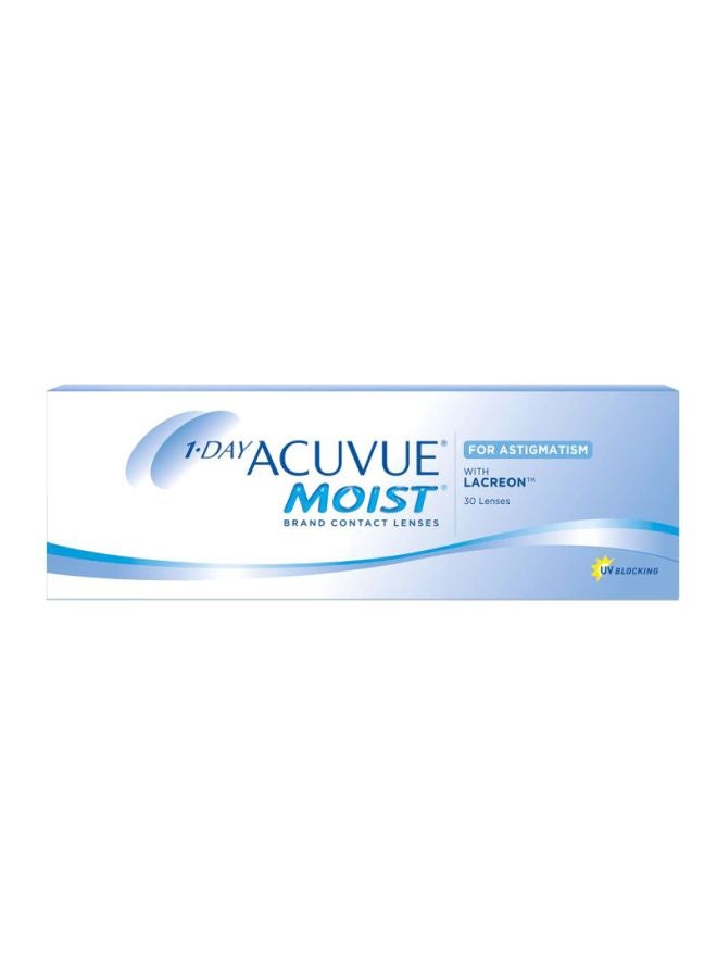 أكيوفيو مجموعة عدسات لاصقة مويست للاستخدام اليومي من 30 قطعة