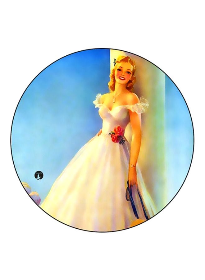 BP Printed Round Mousepad Multicolour