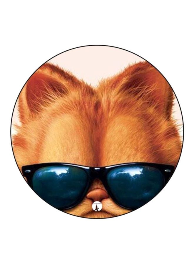 BP Garfield Printed Round Mousepad Brown/Black