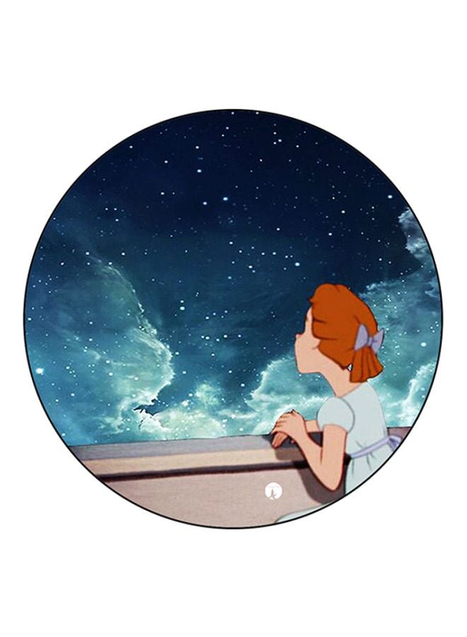 BP Disney Printed Round Mousepad Blue/White/Brown