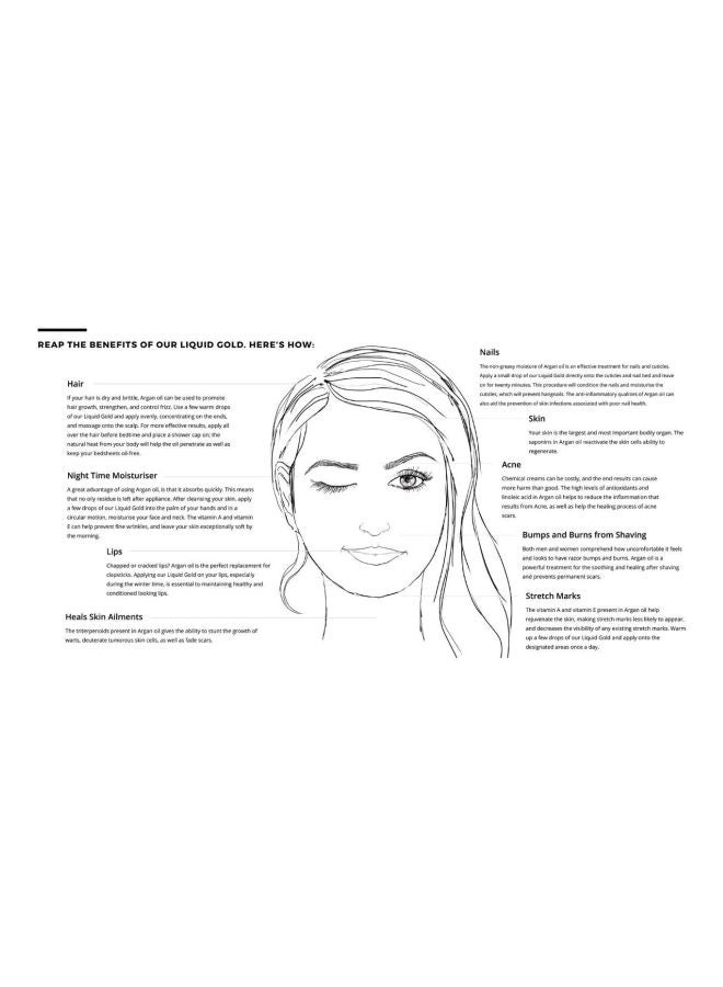 أميرة لندن زيت الجسم ليكويد جولد بالأرجان النقي 30ملليلتر - Image 3