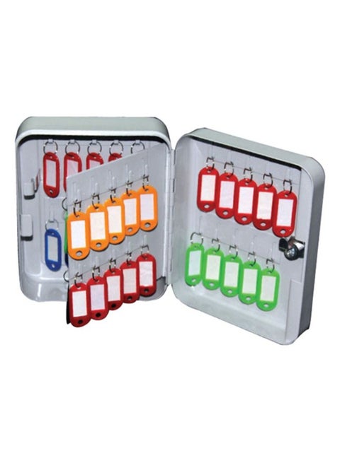 40 Hook Key Holder Box Grey