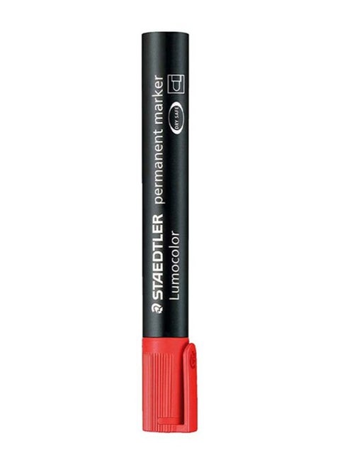 Lumocolor Permanent Marker Set, Pack Of 10 Red/Black