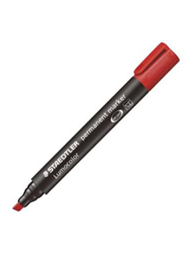 Lumocolor Permanent Marker Set, Pack Of 10 Red/Black