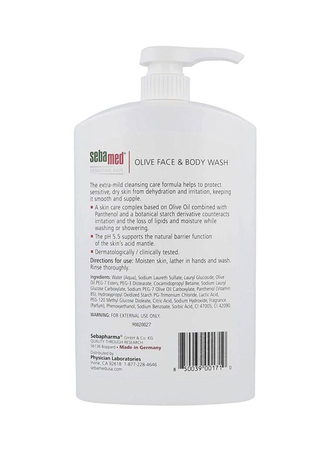 Sebamed Olive Face And Body Wash White/Red/Green 1Liters - Image 2