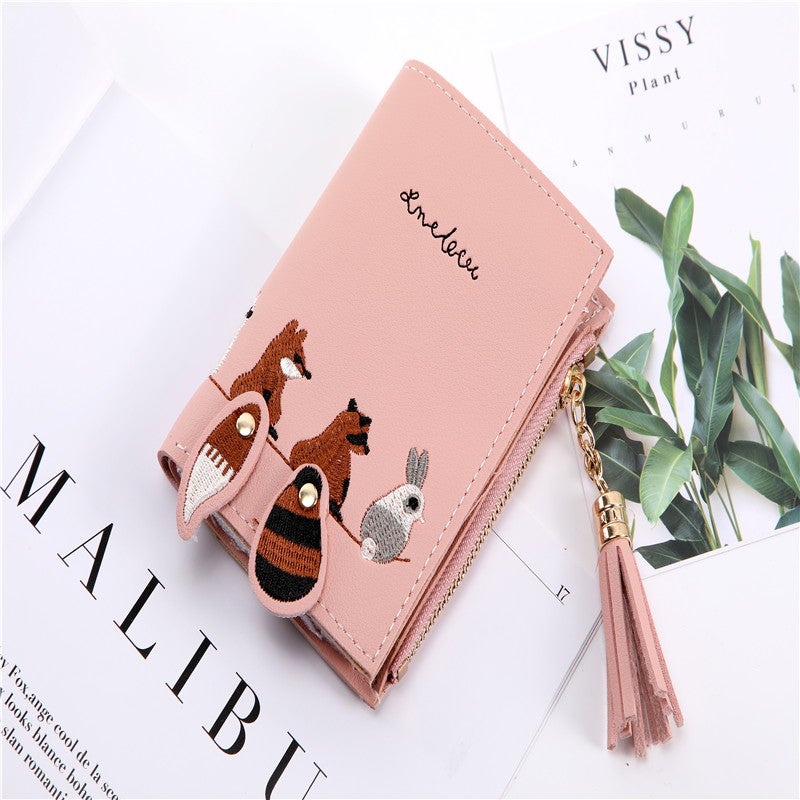 FRIEET Mini Short Tassel Small Wallet multicolour  - Image 3