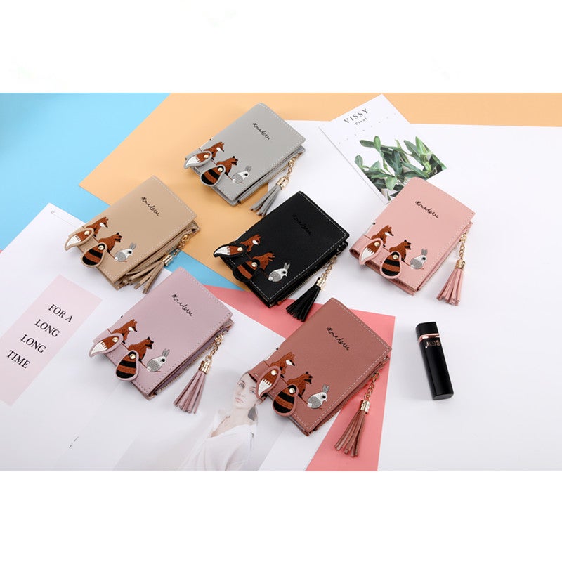 FRIEET Mini Short Tassel Small Wallet multicolour  - Image 2