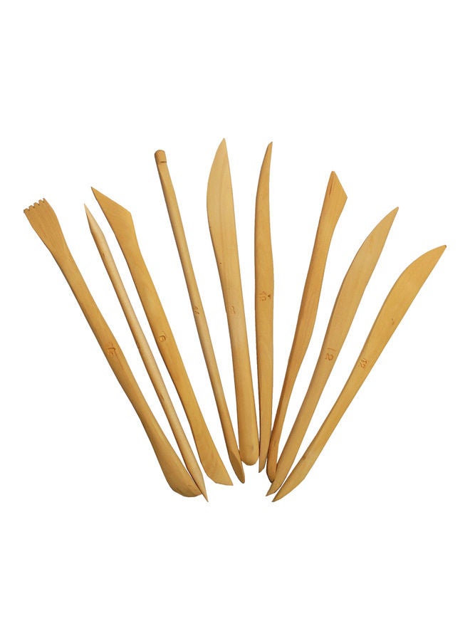 ماسكو طقم أدوات فخار للفنانين مكون من 9 قطع بيج