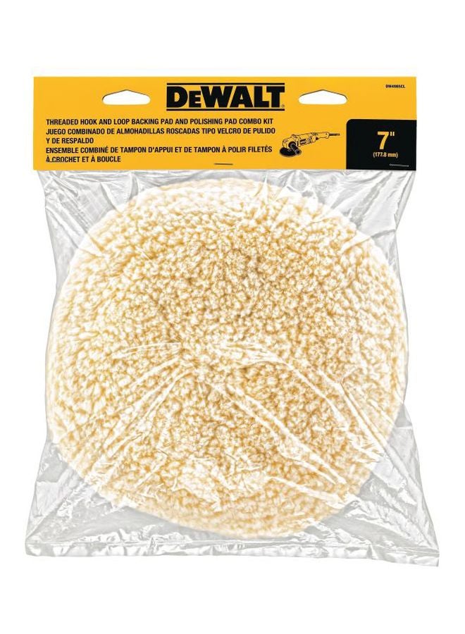 DEWALT Angle Grinder Polishing Bonnet White - Image 2