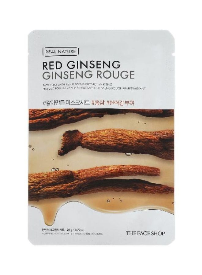 Real Nature Red Ginseng Face Mask 20grams
