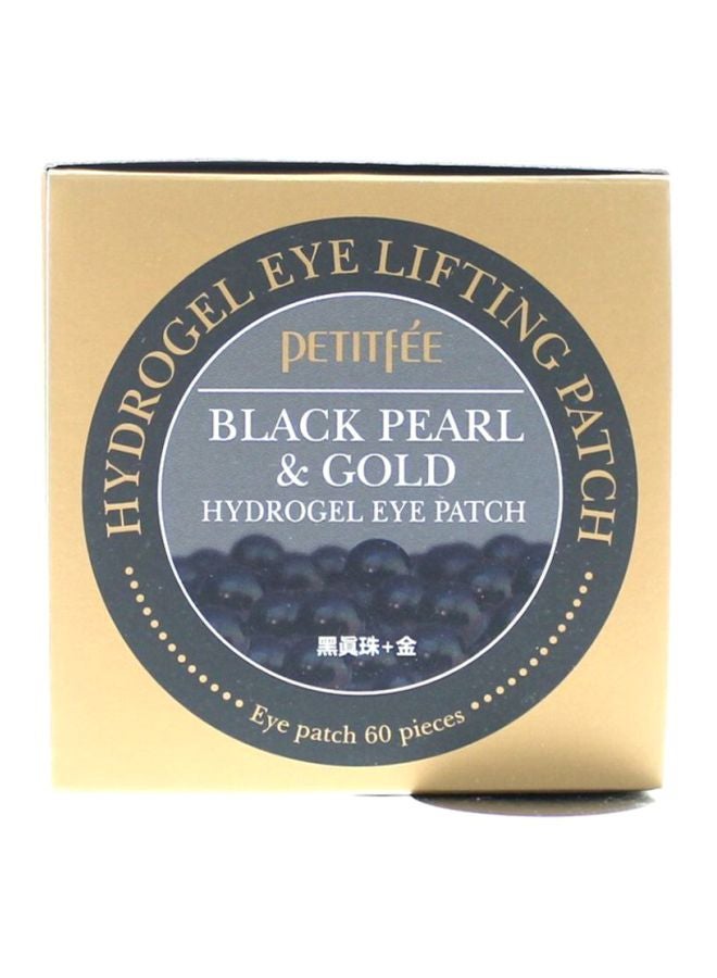Petitfee - 60-Sheet Black Pearl and Gold Hydrogel Eye Patch 1.4grams - Image 1