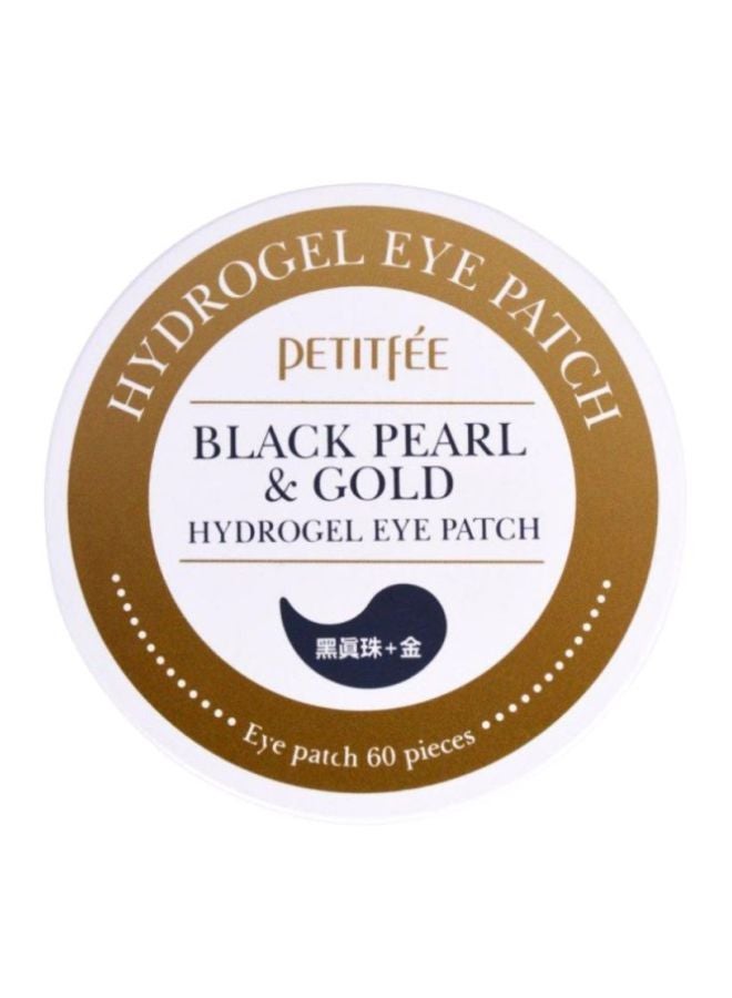 Petitfee - 60-Sheet Black Pearl and Gold Hydrogel Eye Patch 1.4grams - Image 1