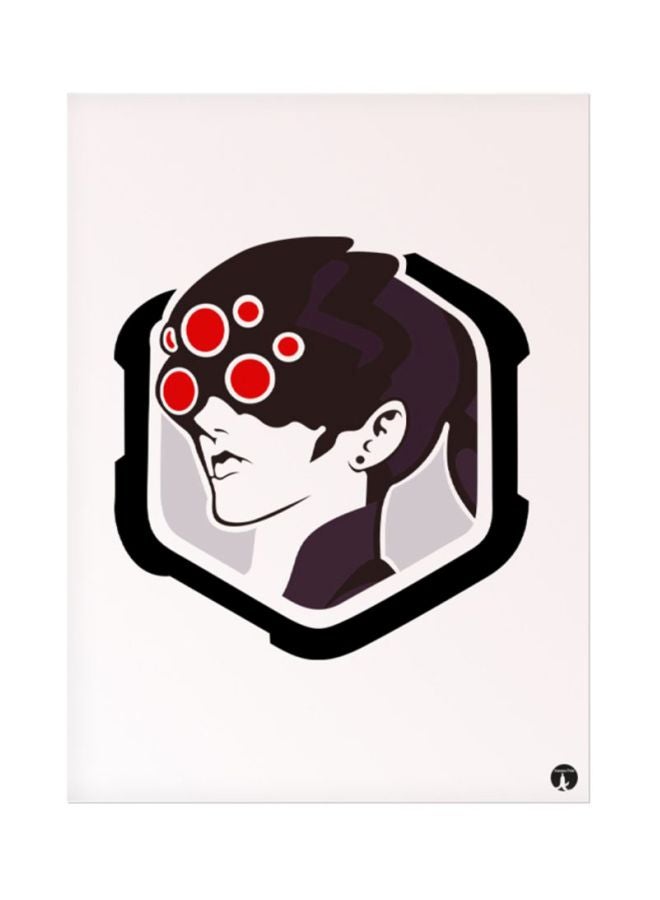BP Overwatch Character Printed Mousepad White/Red/Black