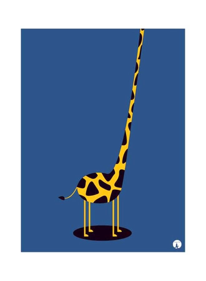 BP A Giraffe Printed Mousepad Blue