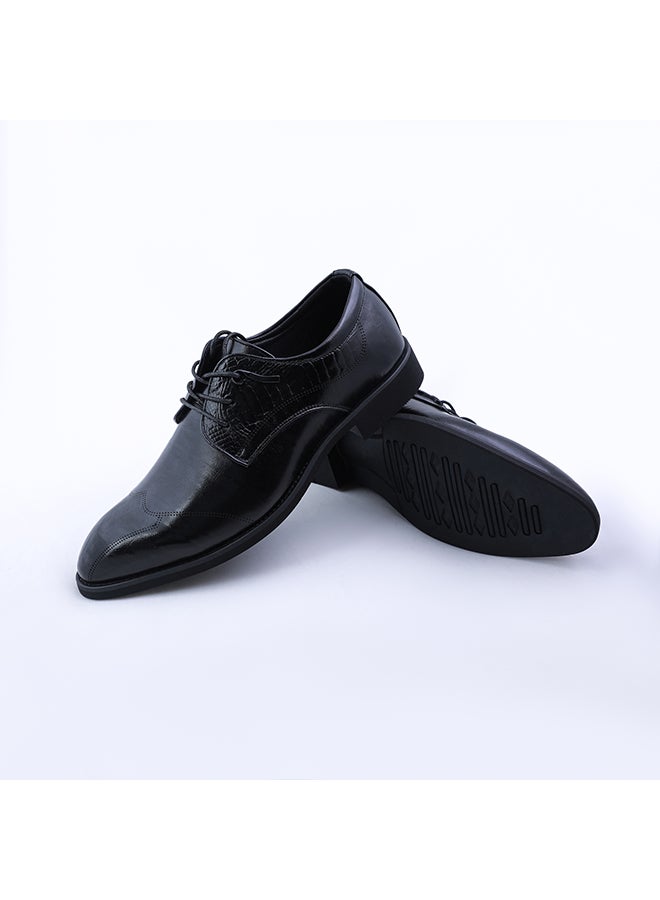 Men Leather Formal Shoes Black