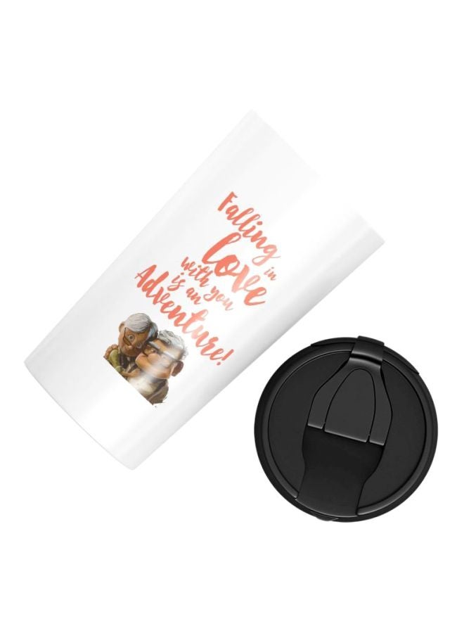 LOUD UNIVERSE Stainless Steel Travel Tumbler White/Orange/Brown  - Image 3