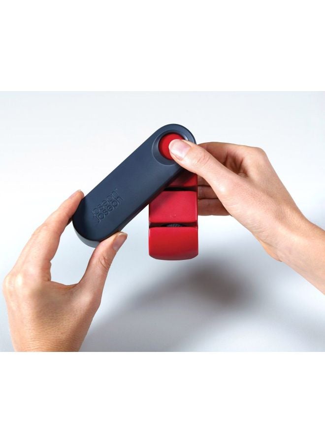 Joseph Joseph Rota Folding Knife Sharpener And Honer Red/Grey 4x12.8x4cm  - Image 3