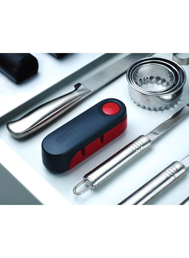 Joseph Joseph Rota Folding Knife Sharpener And Honer Red/Grey 4x12.8x4cm  - Image 5