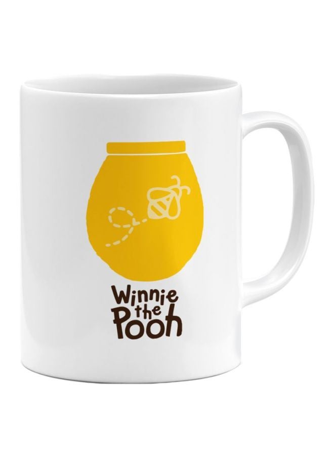 LOUD UNIVERSE Winnie The Pooh Printed Ceramic Coffee Mug Winnie The Pooh 