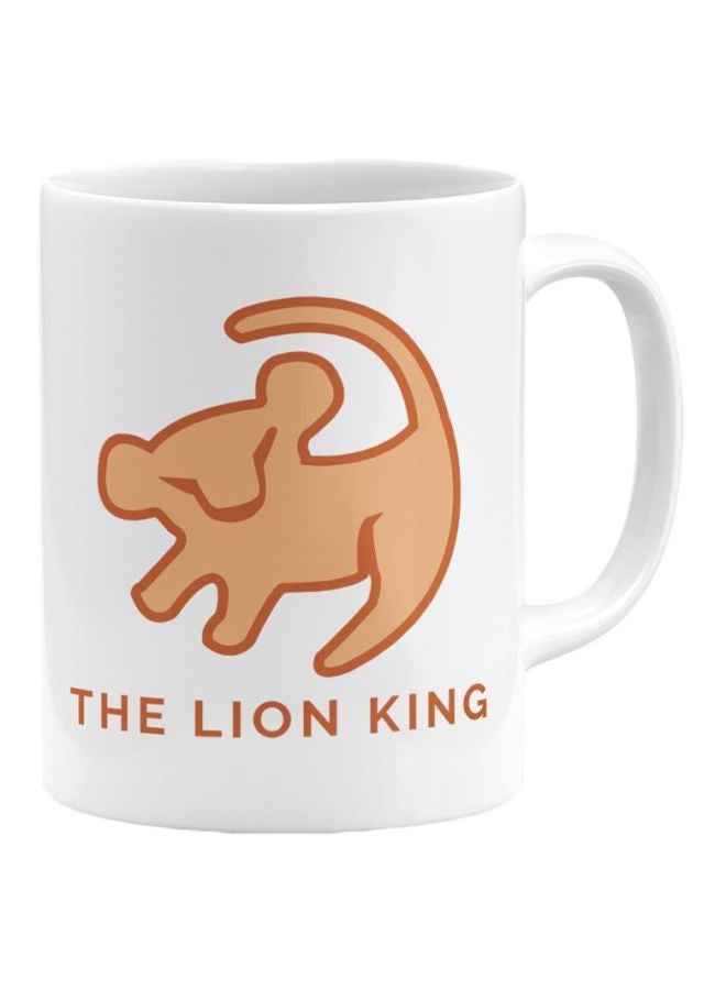 LOUD UNIVERSE The Lion King Classic Printed Coffee Mug White/Brown