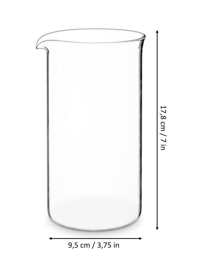 بودوم دورق بديل لماكينة صنع القهوة شفاف 1لترات - Image 2