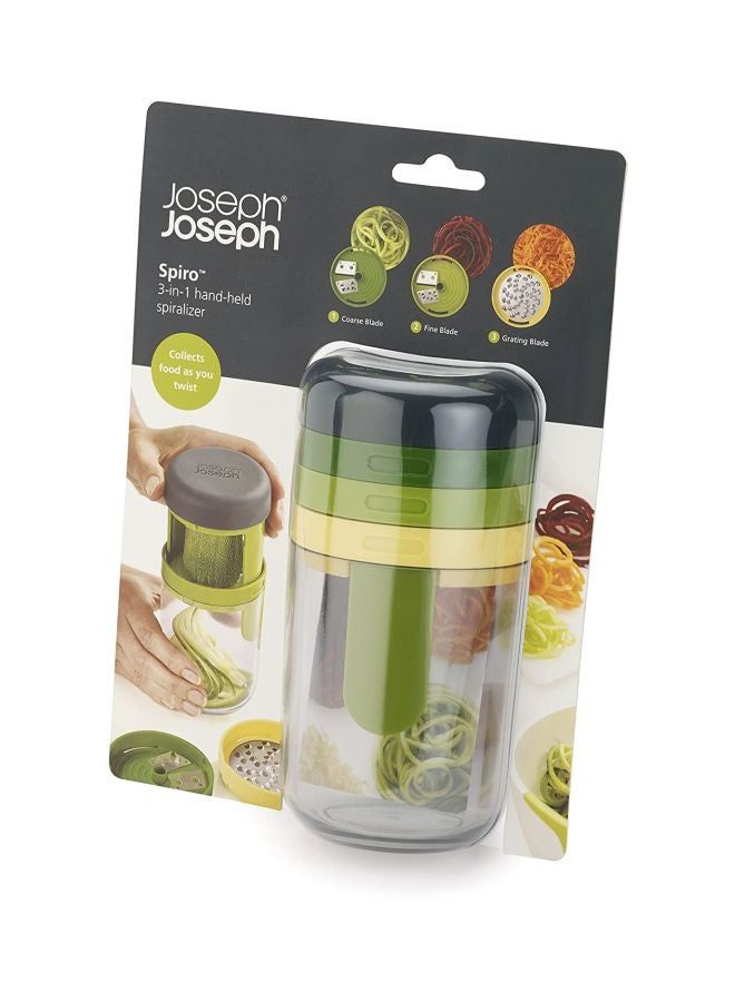 Joseph Joseph Spiro Hand-Held Spiralizer Green/Yellow/Black  - Image 2