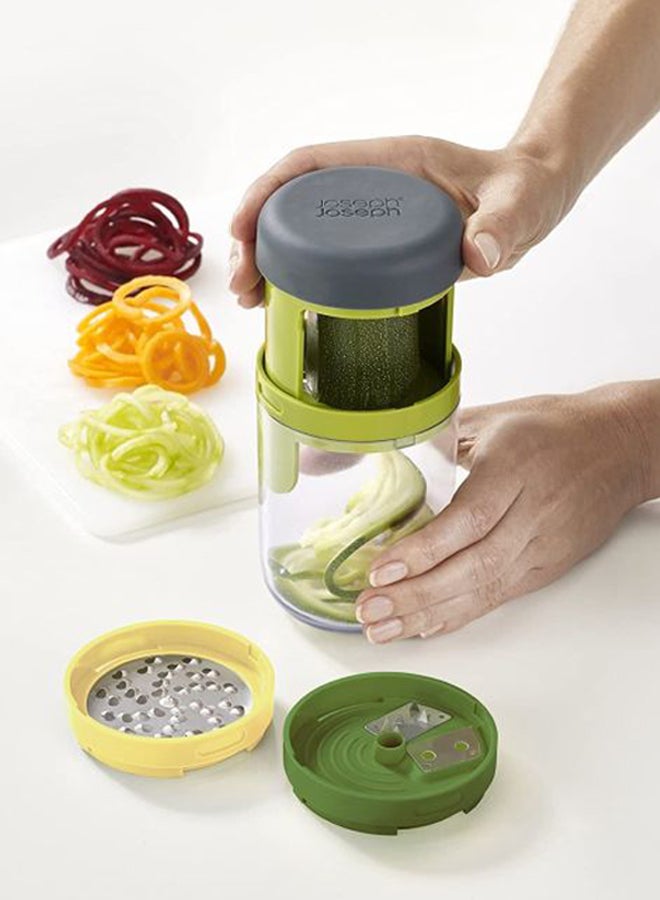 Joseph Joseph Spiro Hand-Held Spiralizer Green/Yellow/Black  - Image 3