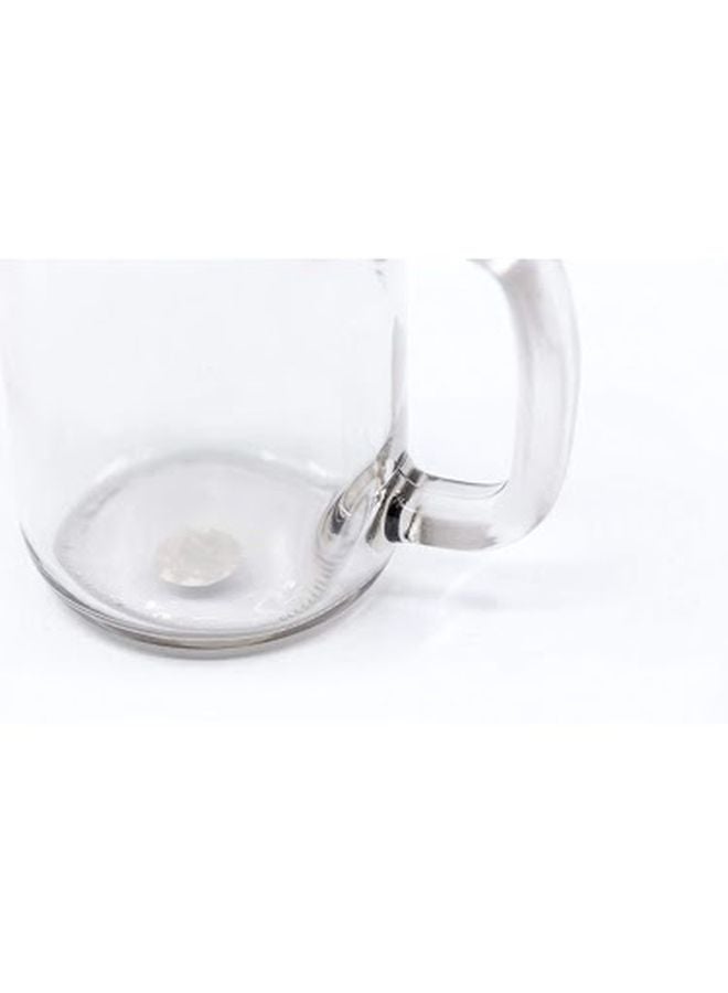 LOUD UNIVERSE Glass Mason Jar With Lid And Straw Clear/Pink/Silver  - Image 3