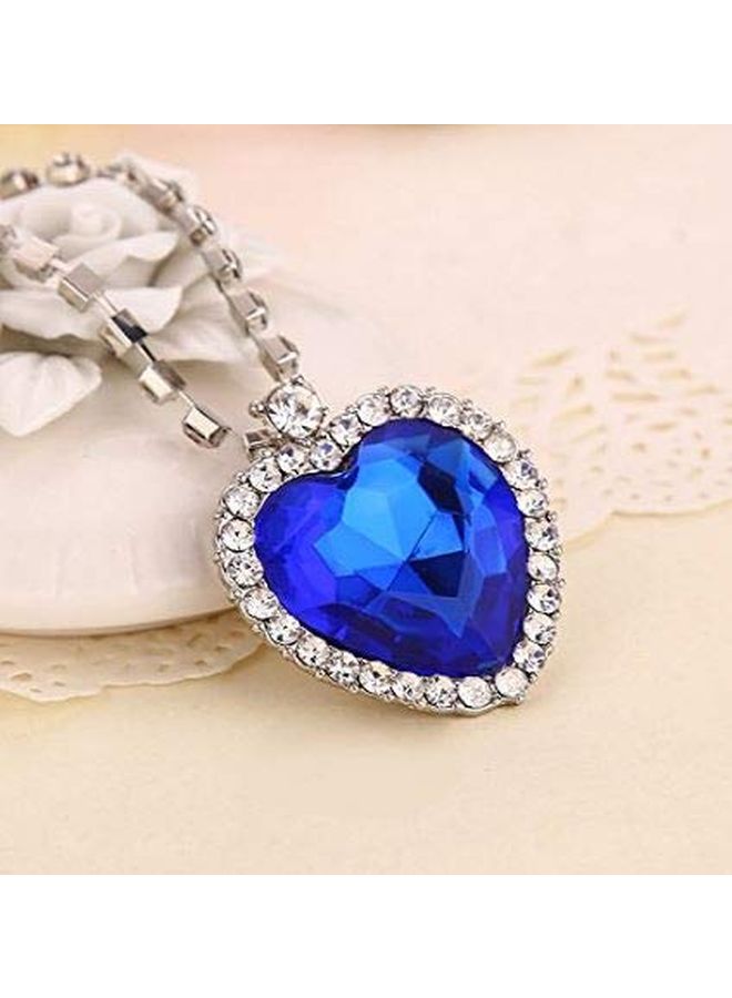 Zirconia Studded Pendant Necklace - Image 3