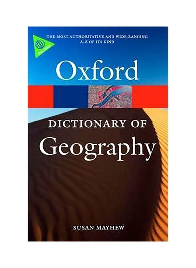 A Dictionary Of Geography Paperback English by Susan Mayhew