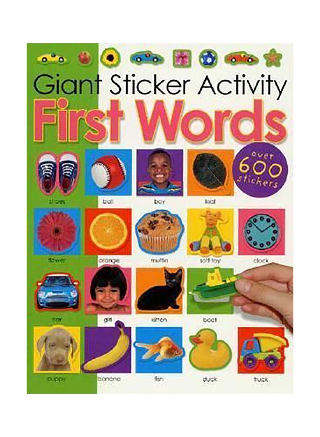 Giant Sticker Activity First Words Paperback English by Roger Priddy