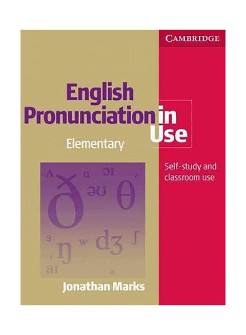 English Pronunciation In Use Elementary Book With Answers, With Audio Paperback English by Jonathan Marks