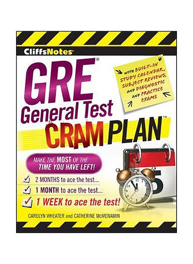 Cliffsnotes Gre General Test Cram Plan Paperback English by Carolyn C. Weather