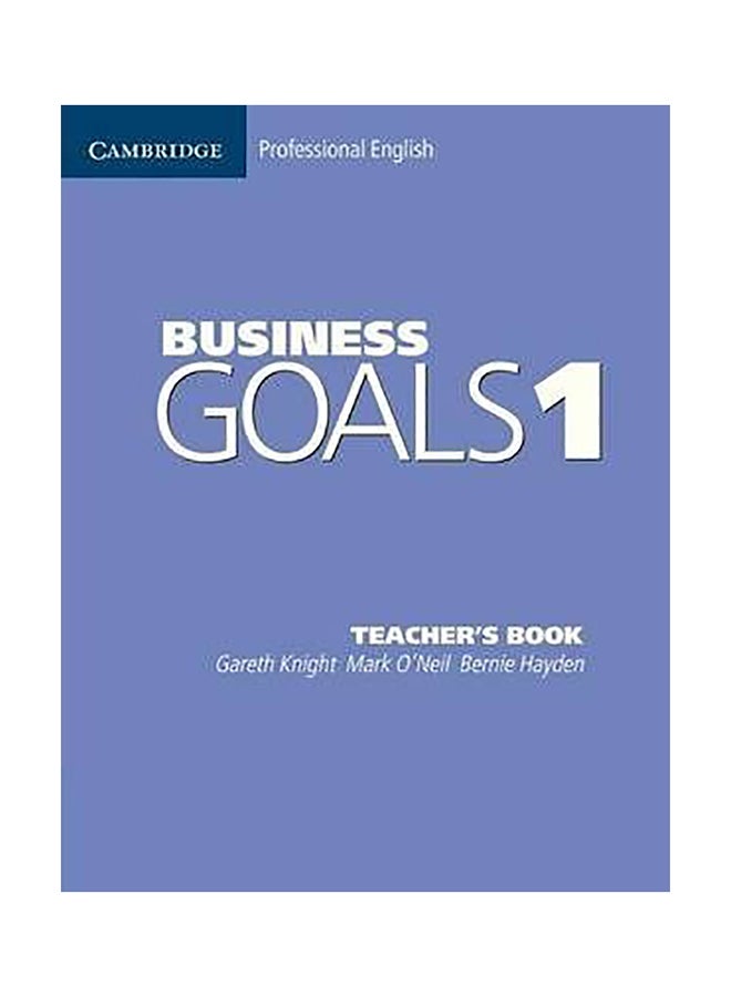 Business Goals 1 Teacher's Book Paperback English by Gareth Knight