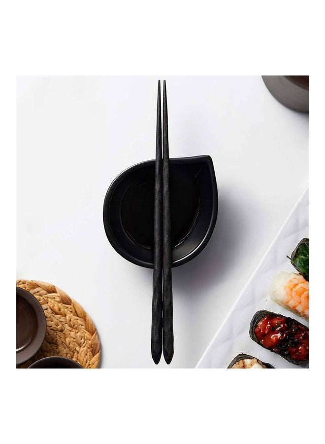 Generic - 12-Pairs Reusable Chinese Chopstick Set Black 25 x 7 x 12cm - Image 1