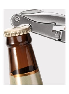 Circle Joy Stainless Steel Wine Opener Multifunctional Bottle Opener Professional Portable Screw Bottle Beer Openers Accessories Tool Sommelier Corkscrew Silver 15.5 x 2 x 5.3cm - v1605715480/N42458864A_2