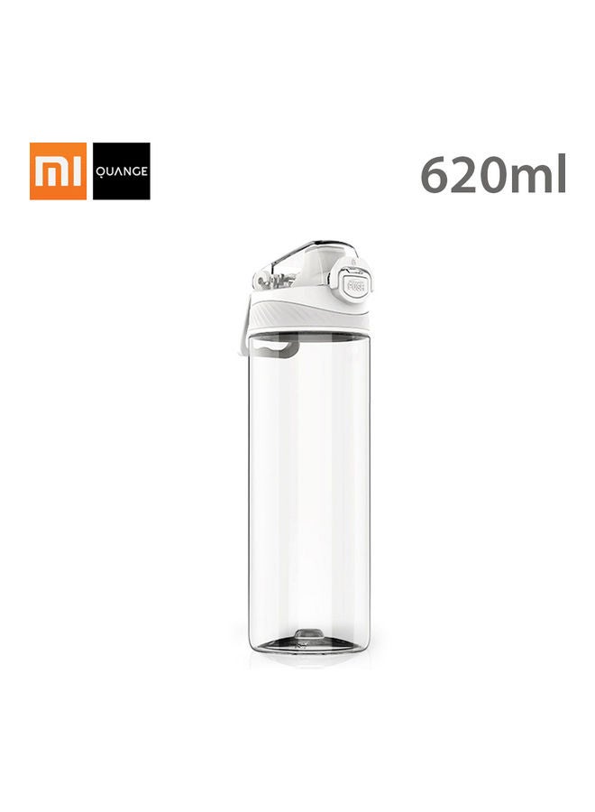 Portable Safety Lock Non Toxic Leakproof Water Bottle White 25 x 8.5 x 8.5cm - Image 1