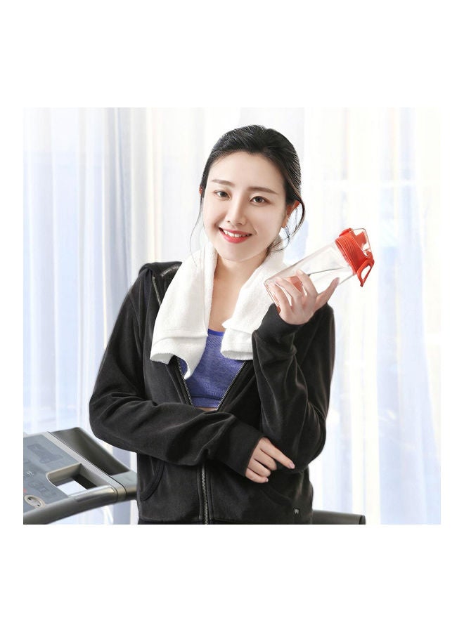 Portable Safety Lock Non Toxic Leakproof Water Bottle White 25 x 8.5 x 8.5cm - Image 2