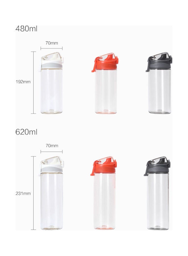 Portable Safety Lock Non Toxic Leakproof Water Bottle White 25 x 8.5 x 8.5cm - Image 3