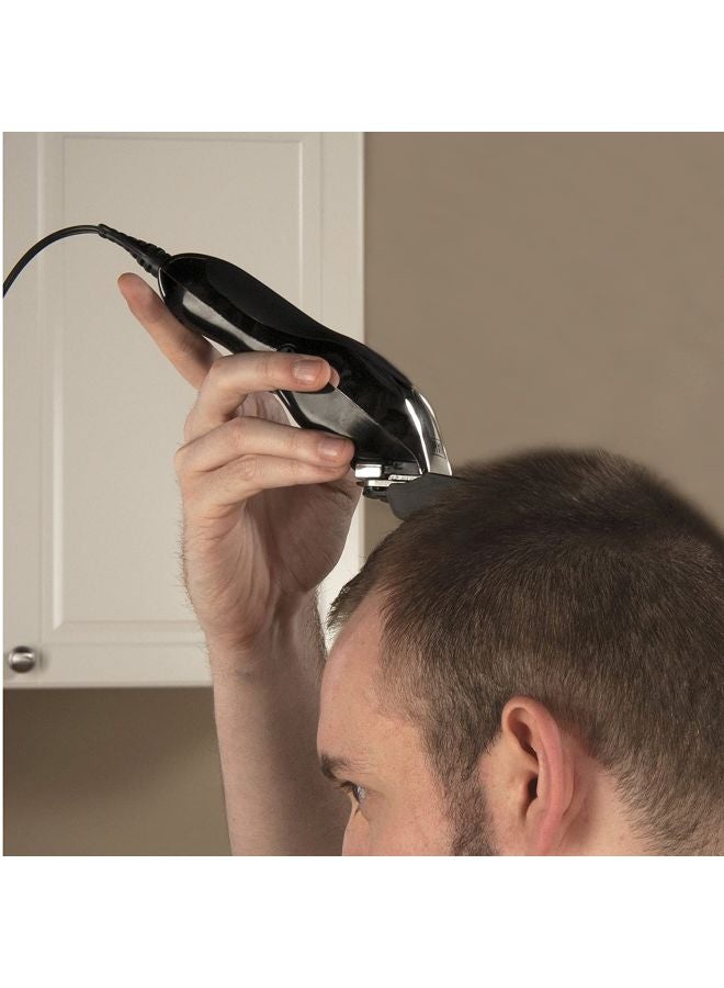 وال طقم أدوات تشذيب الشعر ديلوكس كروم برو مكون من 27 قطعة أسود/ فضي - Image 5