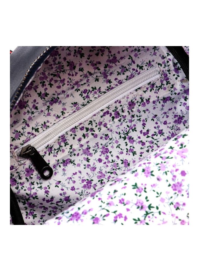 Crossland Leather Backpack For Women Dark Blue / Beige - Image 4