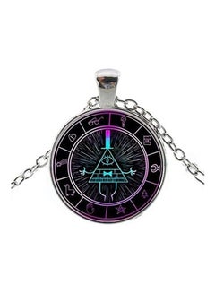 Gravity Falls Bill Cipher Wheel Scrabble Pendant