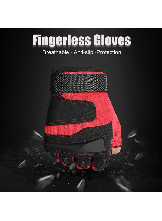 Generic - Fingerless Gloves Anti-Slip Adjustable Half Finger   L 15x2x14cm - Image 1