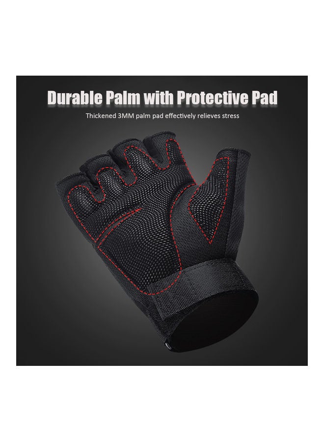 Generic - Fingerless Gloves Anti-Slip Adjustable Half Finger   L 15x2x14cm - Image 1