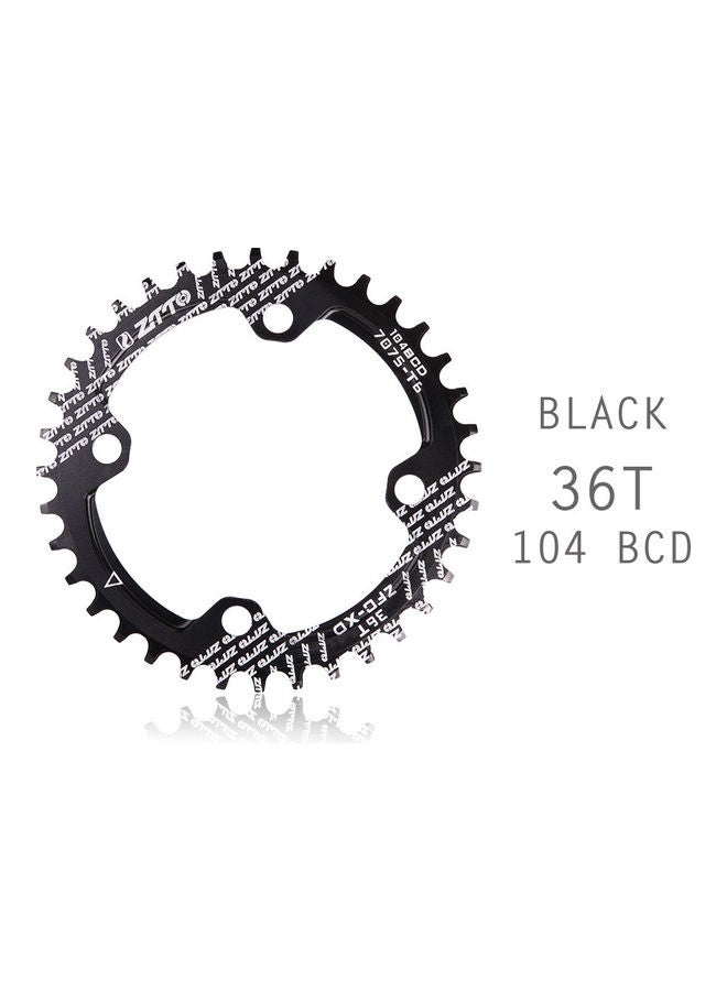 Generic Bicycle Crank 104 BCD Round Shape Narrow Wide 32T/34T/36 TMTB Chain Ring 15 x 6 x 8cm  - Image 1